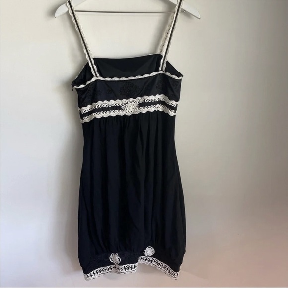 Sue Wong 100% silk Y2K whimsigoth witchy embroidered sun dress - Picture 7 of 8